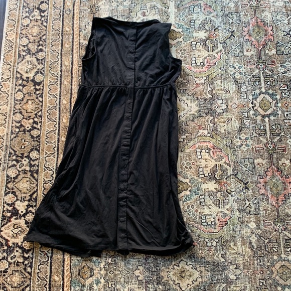 Motherhood Maternity 3 IN 1 NURSING, LABOR & DELIVERY GOWN in black size small - Picture 4 of 11